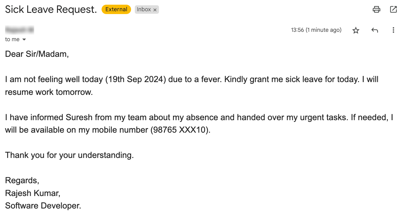 Mastering Professional Leave Requests With Clear Examples And Formats