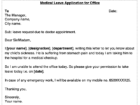 how to write a leave application