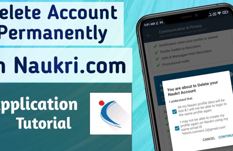 how to delete a Naukri account